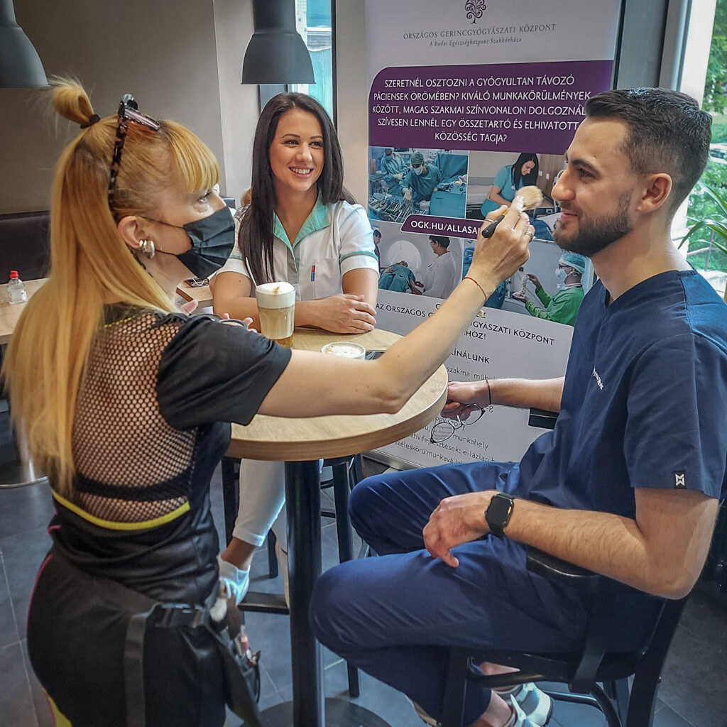 smink és hajigazítás videó forgatáson